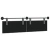 vidaXL T&ecirc;te de lit suspendue Gris fonc&eacute; 170 x 55 x 7 cm tissu