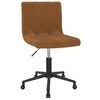 vidaXL Chaises pivotantes &agrave; manger lot de 4 marron velours