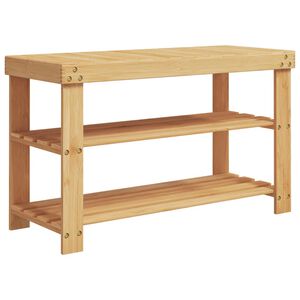 vidaXL &Eacute;tag&egrave;re &agrave; chaussures 3 niveaux 70x27,5x45 cm bambou
