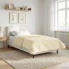 vidaXL Duvet d'hiver Cr&egrave;me 140 x 200 cm Microfibre et polaire Teddy