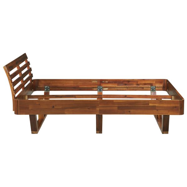 vidaXL Cadre de lit Bois d'acacia massif 140 x 200 cm