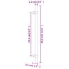 vidaXL Poign&eacute;es d'armoire 20 pcs bronze 224 mm acier inoxydable