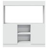 vidaXL Buffet haut blanc 92x33x100 cm bois d'ing&eacute;nierie