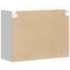 vidaXL Armoire murale de cuisine avec porte en verre Lucca blanc