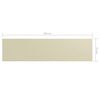 vidaXL &Eacute;cran de balcon Cr&egrave;me 75x300 cm Tissu Oxford