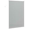 vidaXL Store de Fen&ecirc;tre avec des rideaux Argent Aluminium