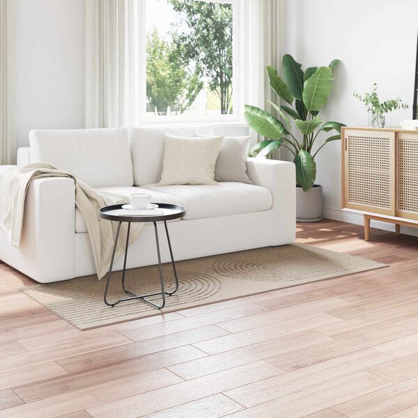 vidaXL Tapis de surface Rectangulaire Beige 150 x 80 cm