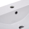 vidaXL Ensemble de meubles de salle de bain Blanc Agglom&eacute;r&eacute;
