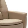 vidaXL Fauteuil de massage Cappuccino Similicuir