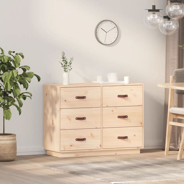 vidaXL Buffet 100x40x75 cm Bois massif de pin