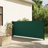 vidaXL Auvent latéral rétractable vert foncé 140x300 cm