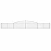 vidaXL Paniers &agrave; gabions arqu&eacute;s 9 pcs 400x50x40/60 cm Fer galvanis&eacute;