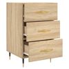 vidaXL Table de chevet ch&ecirc;ne sonoma 40x40x66 cm bois d'ing&eacute;nierie