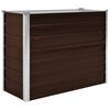 vidaXL Lit sur&eacute;lev&eacute; de jardin Marron 100x40x77 cm Acier galvanis&eacute;
