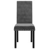 vidaXL Chaises &agrave; manger lot de 4 gris fonc&eacute; velours