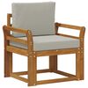 vidaXL Canap&eacute; d&rsquo;ext&eacute;rieur Bois d'acacia massif et polyester