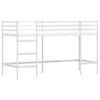 vidaXL Lit mezzanine pour enfants Blanc 99,5 x 190 cm Acier
