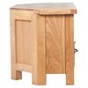 vidaXL Meuble TV avec tiroir 88 x 42 x 46 cm Bois de ch&ecirc;ne solide