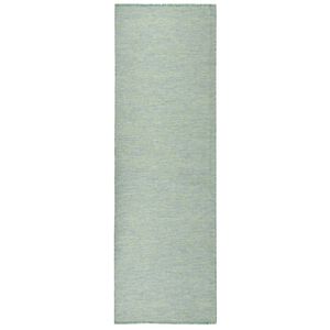 vidaXL Tapis à tissage plat d'extérieur 80x250 cm Turquoise