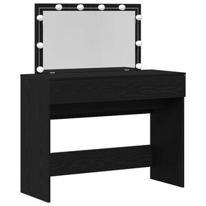 vidaXL Table de Toilette Ch&ecirc;ne noir 100 x 40 x 120 cm