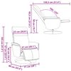 vidaXL Fauteuil inclinable avec repose-pieds noir similicuir