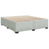 vidaXL Sommier &agrave; lattes de lit et matelas Gris clair 200x200cm Velours