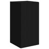 vidaXL Ensemble meuble TV Montage mural 6 pcs Noir Bois d'ing&eacute;nierie