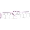 vidaXL Lit sur&eacute;lev&eacute; de jardin Acier galvanis&eacute; marron