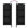 vidaXL Meuble TV mural Ch&ecirc;ne noir 40,5 x 30 x 102 cm Bois d'ing&eacute;nierie