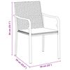 vidaXL Ensemble de salle &agrave; manger pour jardin 9 pcs Noir et gris