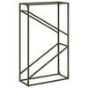 vidaXL Portant de bois chauffage vert olive 60x25x100 cm