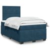vidaXL Sommier &agrave; lattes de lit et matelas bleu 120x190 cm velours