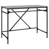 vidaXL Bureau sonoma gris 100x50x75 cm bois d'ing&eacute;nierie et fer