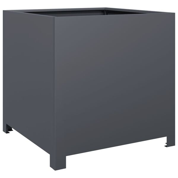 vidaXL Jardini&egrave;re anthracite 50x50x50 cm acier