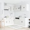 vidaXL Ensemble d'armoires cuisine 11pcs Porto blanc bois d'ing&eacute;nierie
