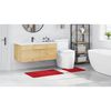 vidaXL Ensemble de tapis de bain antid&eacute;rapants 2 pcs Rouge PP