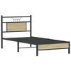 vidaXL Cadre de lit sans matelas ch&ecirc;ne sonoma 90x200 cm