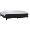 vidaXL Sommier &agrave; lattes de lit avec matelas noir 180x210 cm velours