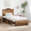 vidaXL Cadre de lit Bois ancien 90 x 190 cm Pin massif