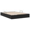 vidaXL Lit de Rangement avec matelas Noir 140 x 190 cm Velours