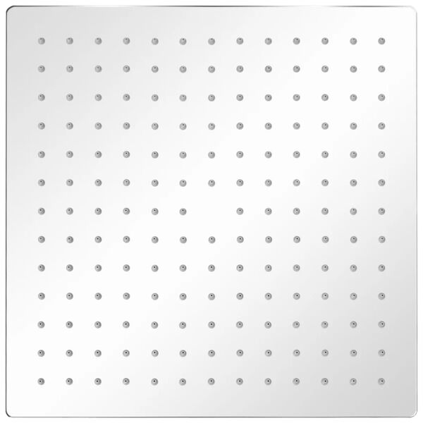 vidaXL T&ecirc;te de douche plongeante carr&eacute;e en acier inoxydable 30x30 cm