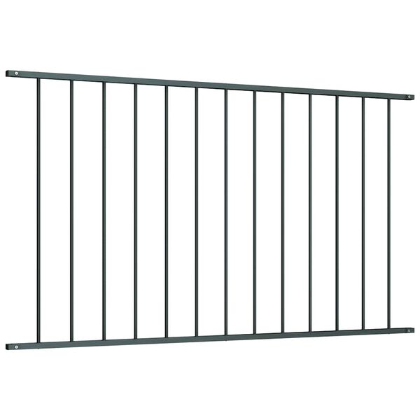 vidaXL Panneau de cl&ocirc;ture en acier thermolaqu&eacute; 1,63 x 0,75 m Anthracite