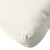 vidaXL Coussin de palette cr&egrave;me m&eacute;lang&eacute; 60x60x9,5 cm tissu