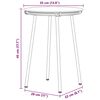 vidaXL Ensemble de salle &agrave; manger pour jardin 3 pcs Noir et anthracite