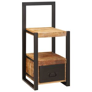 vidaXL Support valet Marron 40 x 40 x 90 cm Bois de mangue massif