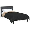 vidaXL Duvet d'&eacute;t&eacute; simple Noir et Taupe 200 x 135 cm Microfibre