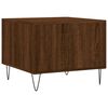vidaXL Tables basses 2 pcs ch&ecirc;ne marron 50x50x40 cm bois d'ing&eacute;nierie