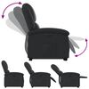 vidaXL Fauteuil inclinable électrique noir cuir véritable