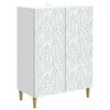 vidaXL Buffet Blanc 66 x 34,5 x 90 cm Bois d'ing&eacute;nierie