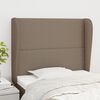 vidaXL T&ecirc;te de lit avec oreilles Taupe 103x23x118/128 cm Tissu